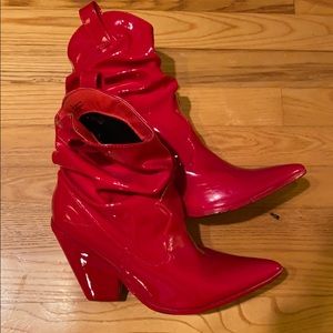 Red Patent Cowgirl boots